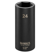 Tubulara lunga de impact 1/2" - 24mm in 6 colturi Dewalt DT7557-QZ