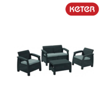 Set mobilier gradina Keter Graphine Corfu Box 09131-939-00