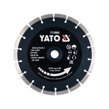 Disc diamantat segmentat 230x22.2x2.2mm Yato YT-59965